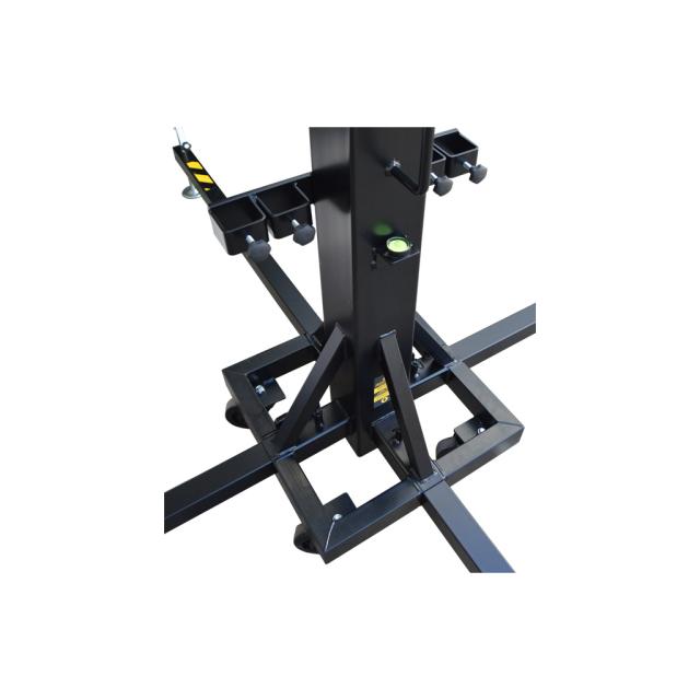 TOP LOAD TOWER  6,4M. HEIGHT.225 KG. BLACK. DIN