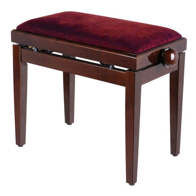 Adjustable glossy finish piano bench