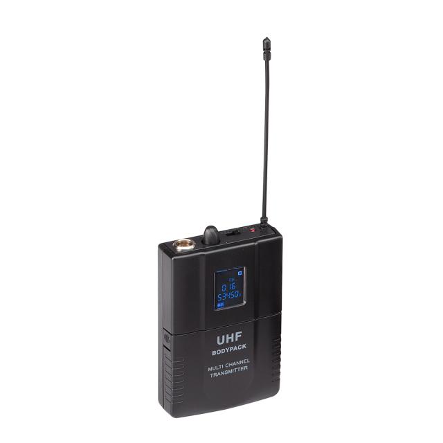 UHF Dual 16-Channel Wireless System with one handheld microphone and one headset with bodypack