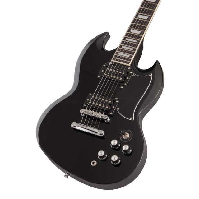 Chitarra elettrica double cutaway con 2 humbucker e manico set-in
