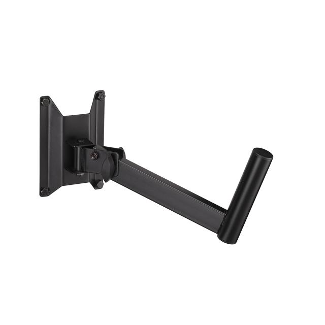 Wall mount speaker stand with inclination adjustment pin