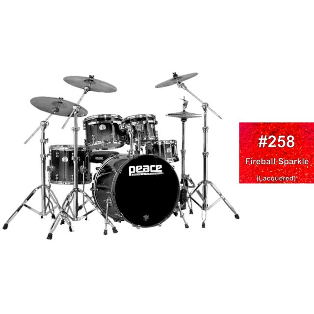 Genuine lacquered finish Canadian Rock Maple 5 pcs Drum set
