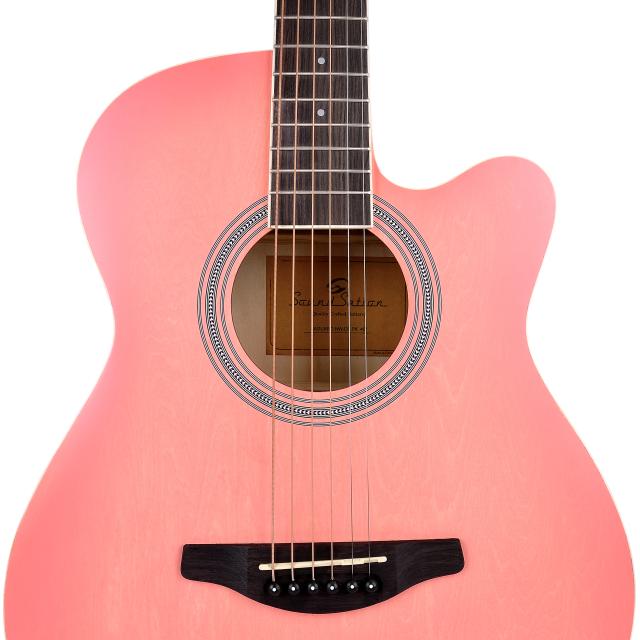 Hand wiped cutaway acoustic guitar w/preamp