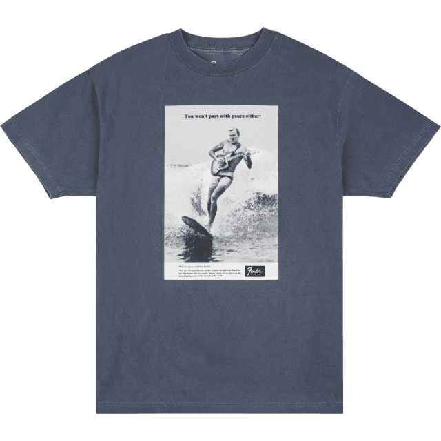 Vintage Ad Surfer Tee, Ocean XL