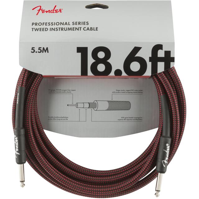 Cavo per strumenti serie Professional 18.6' Red Tweed