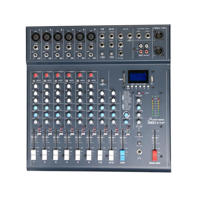 Mixer Professionale a 10 Canali con Effetti e Lettore