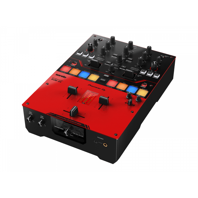 Mixer DJ per Stracht 2 canali (rosso lucido)