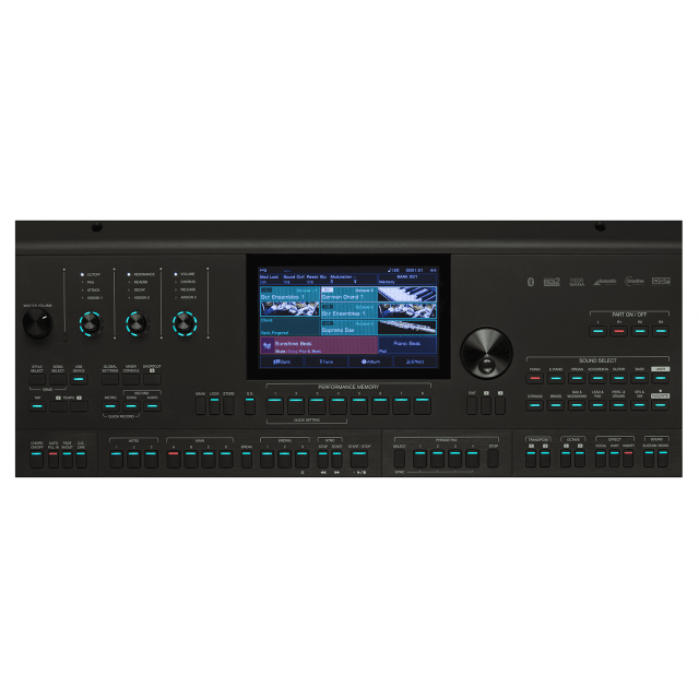 Tastiera Arranger/Workstation a 61 tasti con sensibiltà al tocco.