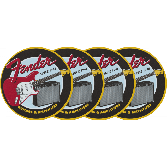 Fender™ 1946 Guitars & Amps Coaster Set