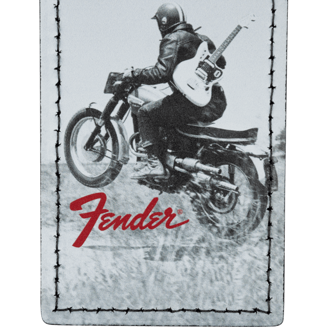 Targetta bagaglio Fender 9106101003  Vintage Ad Luggage Tag, Motorcycle Rider