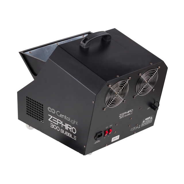 Professional two-wheeled bubble machine with wireless control