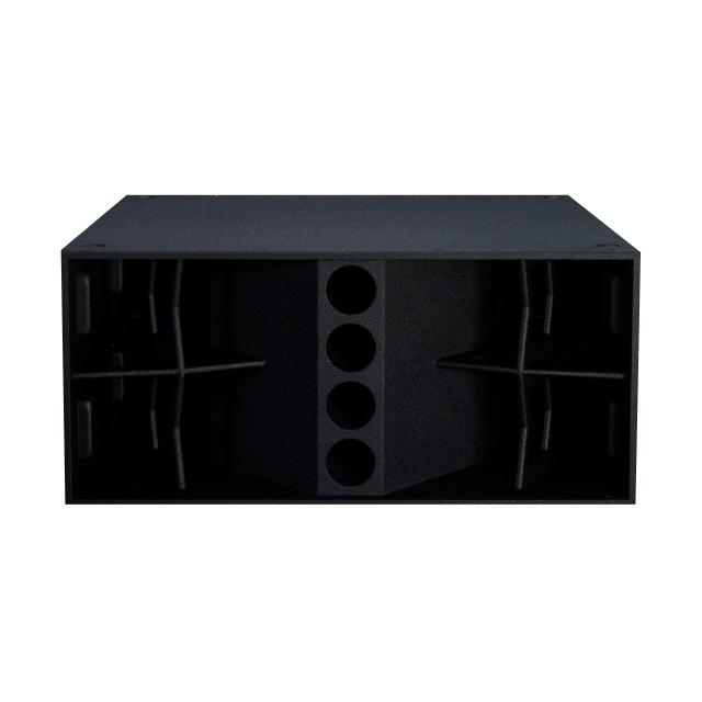 Subwoofer caricato a tromba a doppio 18" – 3200 W AES – 4 Ohm