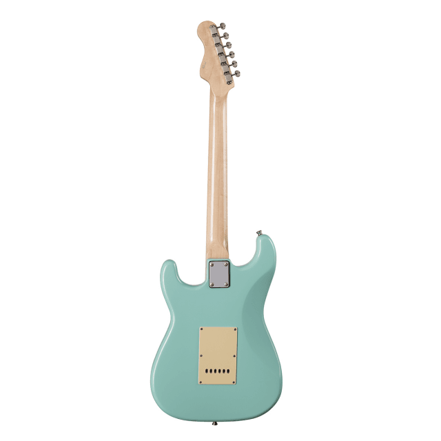 Chitarra elettrica double cutaway con 3 single coil e meccaniche vintage (equipaggiata Wilkinson, tastiera acero)