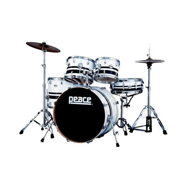 Drum Set 5 pcs in Acero e Mogano con finiture laccate speciali