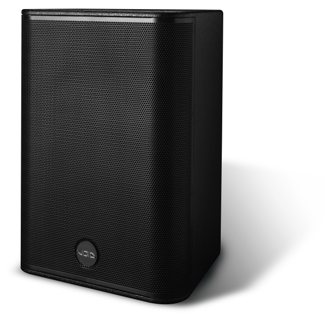 Compact Passive Two-Way 12” Loudspeaker with rotatable asymmetrical horn (black)