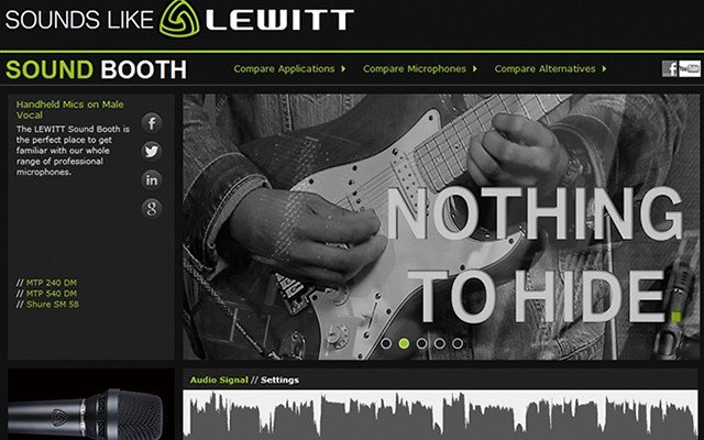 LEWITT Sound Booth - NOTHING TO HIDE