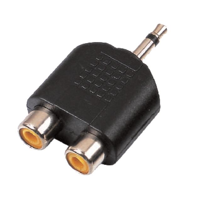 Adattatore 2 RCA Femmina - Jack Maschio 3.5mm MONO (conf. 1 pezzo)