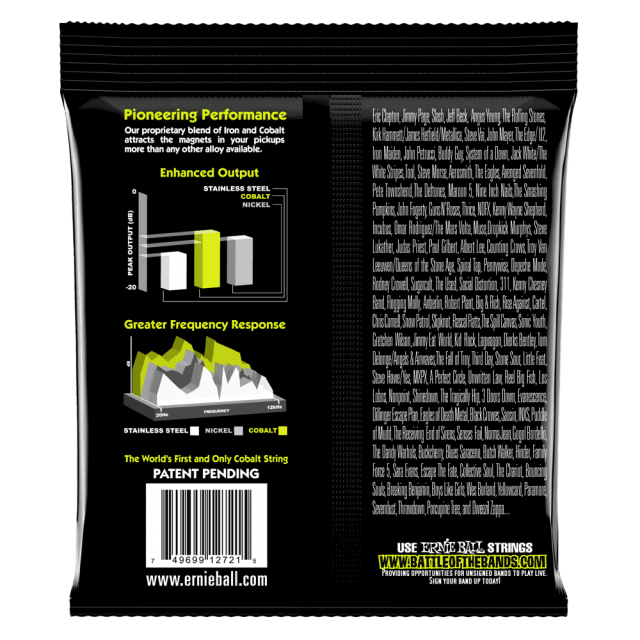 Corde per chitarra elettrica 7 corde Extra Slinky Cobalt