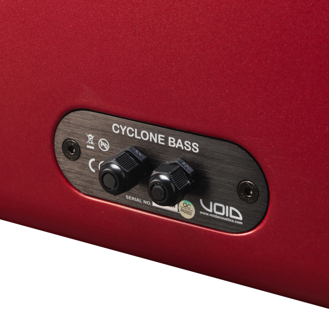 Subwoofer 1x12”, 600 W AES, 8 Ω, reflex, con cabinet in vetroresina (colore Rosso)