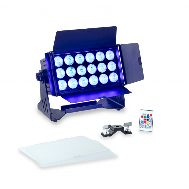 IP65 high power battery wash projector 18x15W