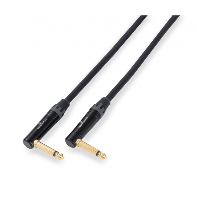 Wiremaster unbalanced instrument cable 6.3mm Jack MONO angled - 6.3mm Jack MONO angled / 9mt