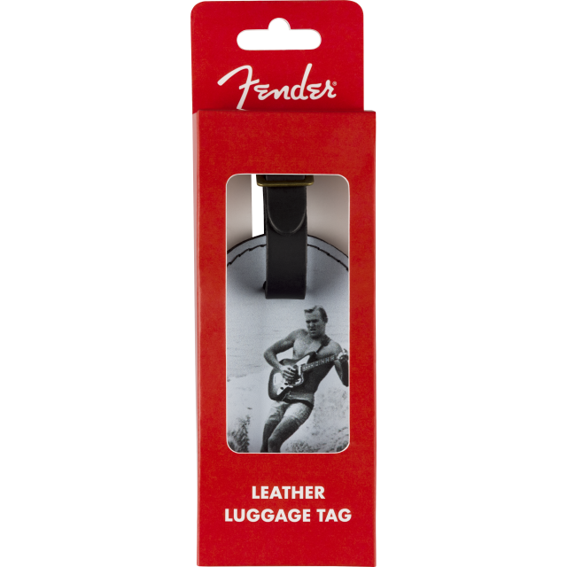 Fender® Vintage Ad Luggage Tag, Surfer