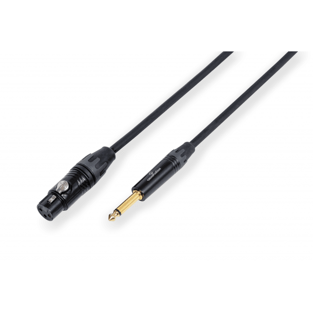 Cavo microfonico bilanciato Wiremaster XLR(F)-6.3mm Jack MONO / 20mt