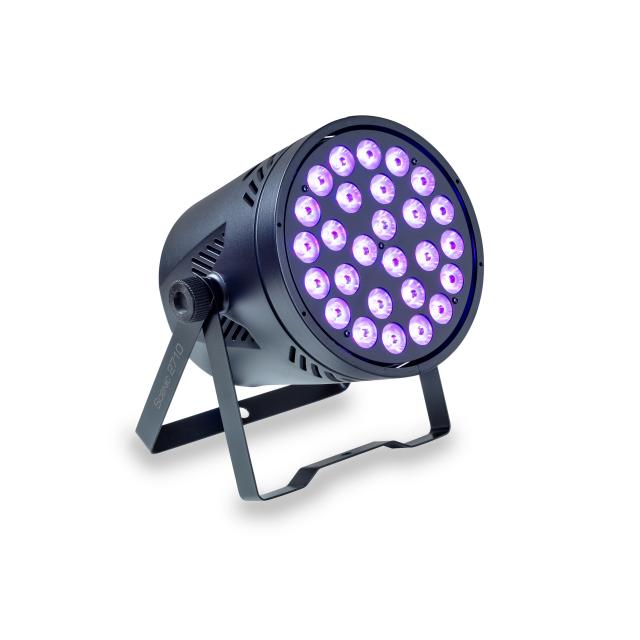 PAR per uso interno con 27 LED da 10W RGBW 4IN1 e apertura del fascio a 25°