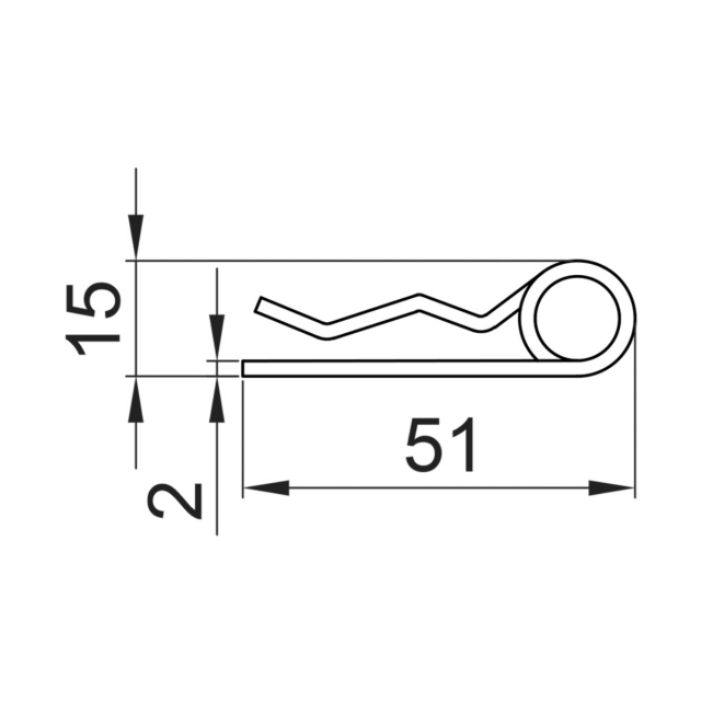 R-shaped Safety Clip (CBC50 CLIP)