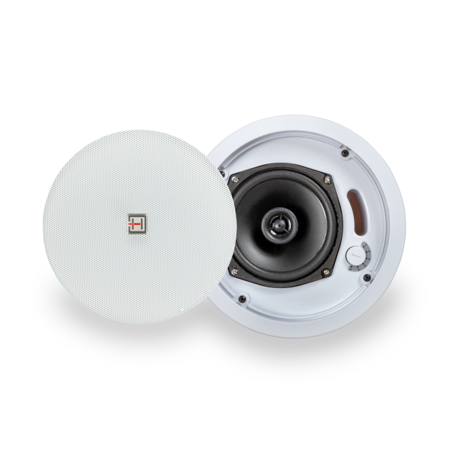 20W 70V/100V 5.25" 2-Way Ceiling Speaker with Back Can