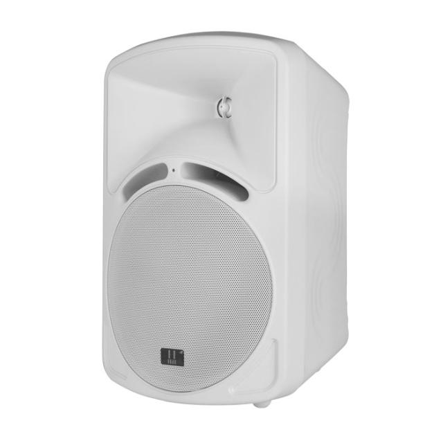 Coppia diffusori passivi a 2 vie da 4" con trasformatore di linea 100V e 8 ohm colore bianco