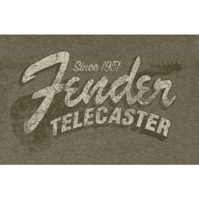 T-Shirt Fender Since 1951 Telecaster Military Heather Green, M