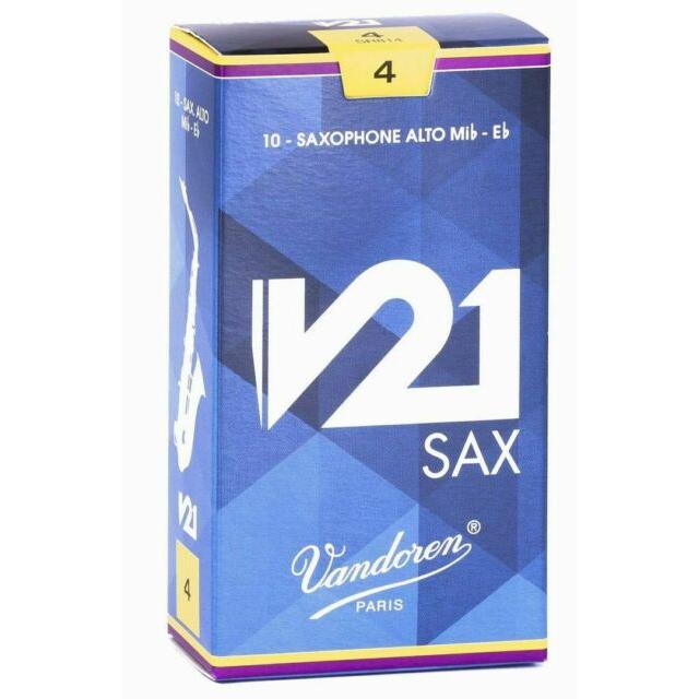 4 Alto Saxophone Reeds V21 Pack 10pcs