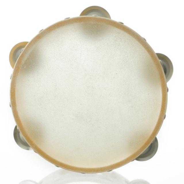 Tamburello in pelle naturale - misura Small