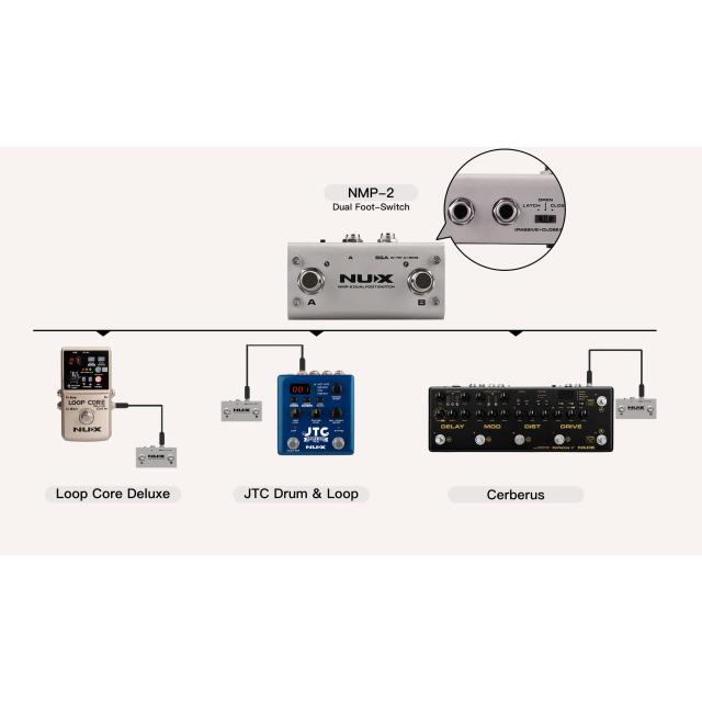 Universal dual footswitch