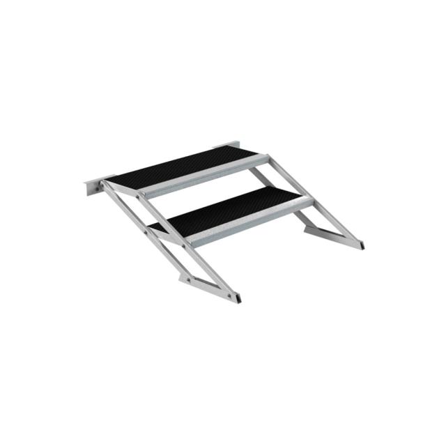 Scala con 2 gradini regolabile da 40 a 60 cm