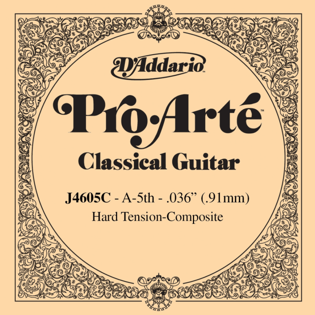 Pro-Arte Nylon Classical Guitar Single String, Hard Tension, Fifth String