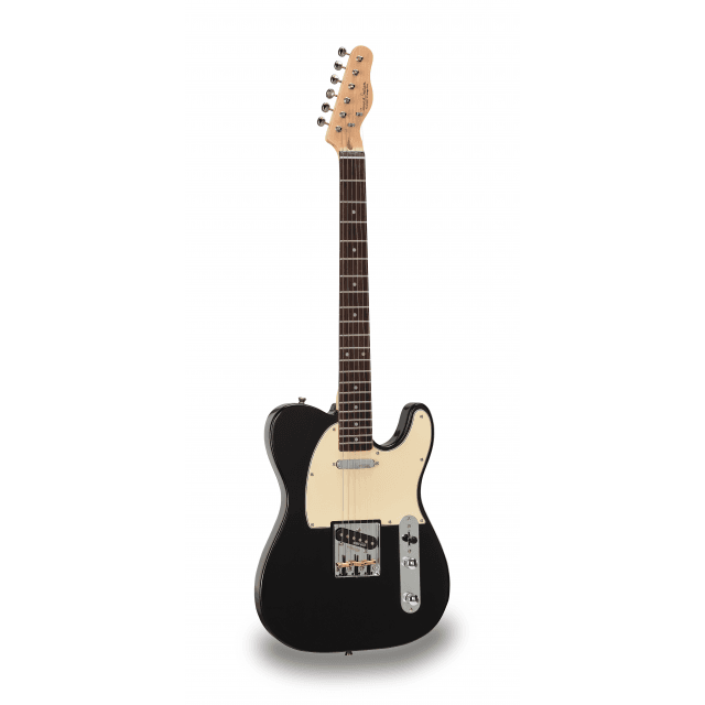 Cutaway electric guitar with 1 single coil and 1 lipstick pickup (equipped by Wilkinson®)