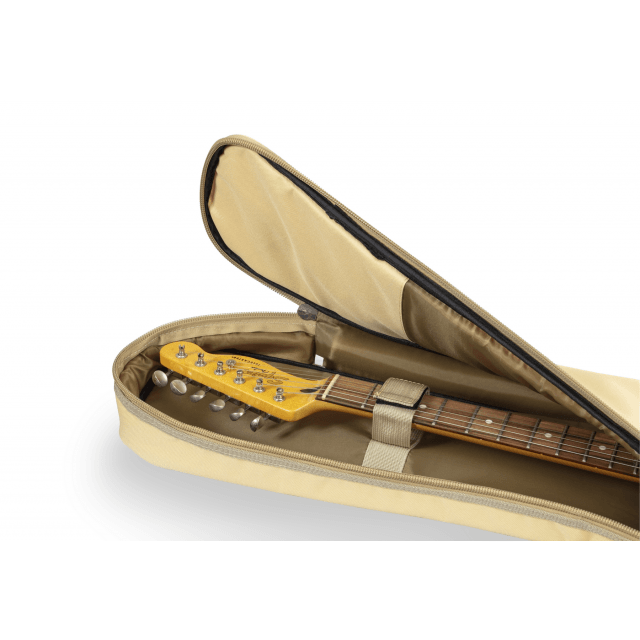 Classic guitar bag with suede leather inserts