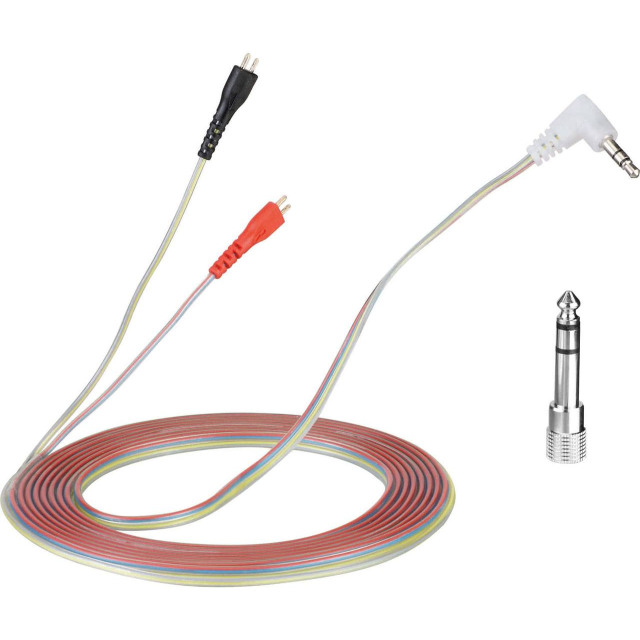 Spare cable for Sennheiser HD 25 - 3m - transparent