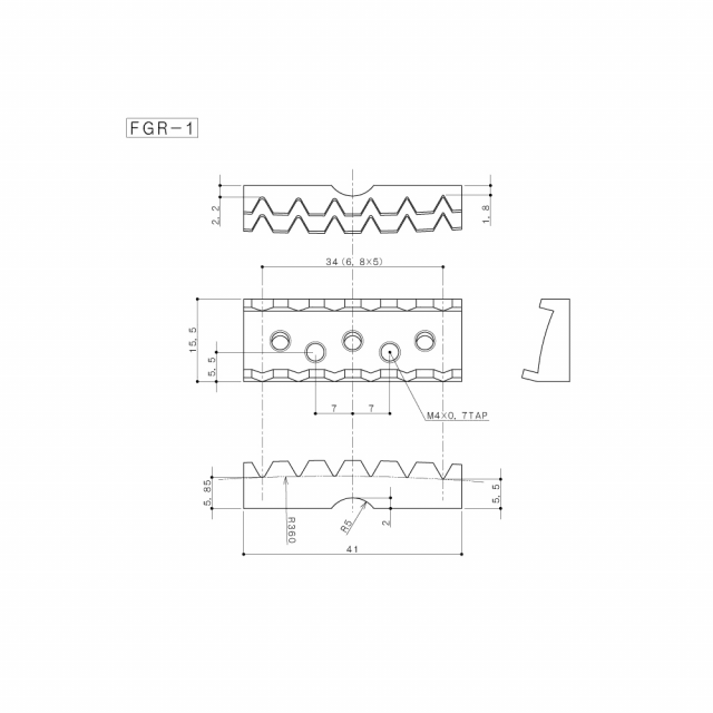 Tremolo Bridge Floyd Style Gotoh (Cosmo Black)