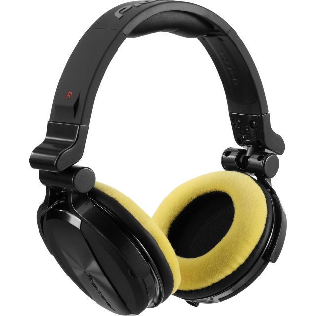 Earpad Set VELOUR for Pioneer HDJ-1500 - yellow