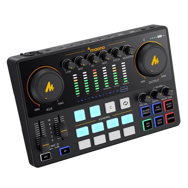 Console portatile per Streaming live/Podcast per Computer e Smartphone AME2