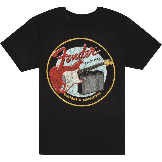 Fender® 1946 Guitars & Amplifiers T-Shirt, Vintage Black, M