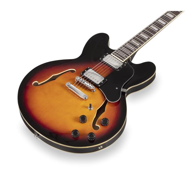Chitarra semiacustica double cutaway con Humbucker