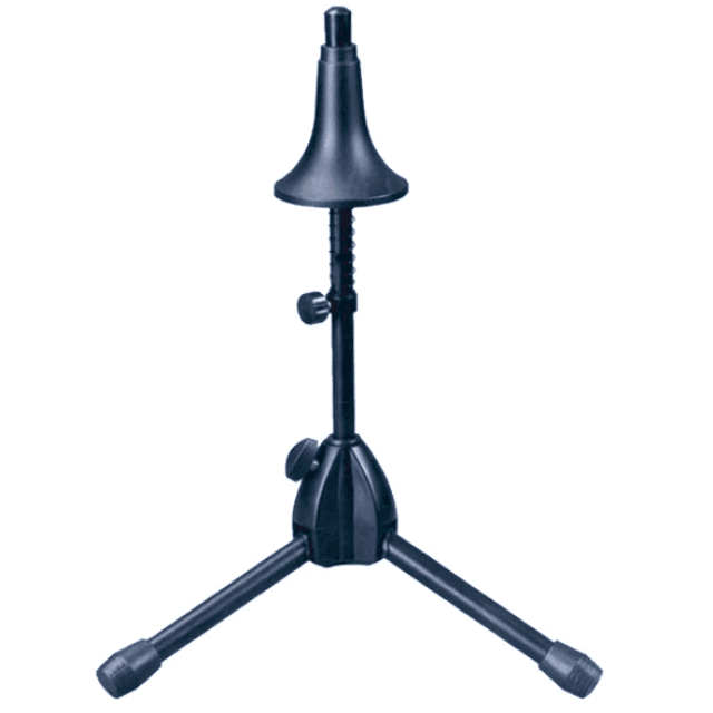 Trumpet stand with tripod base and height adjustment