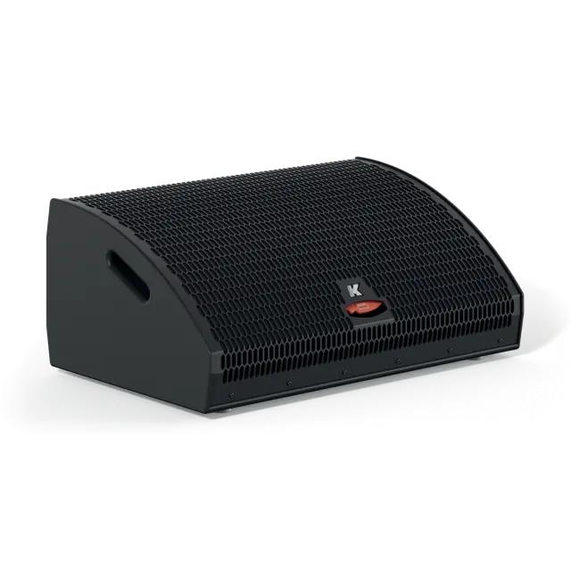 Bi-Amp 2x12"+12" Coaxial Passive Stage Speaker with Selectable Coverage (black color)