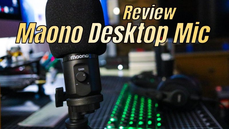 Maono Portable USB Microphone Kit Review (AU-PM461TR) - Gain Adjust Makes the Difference!