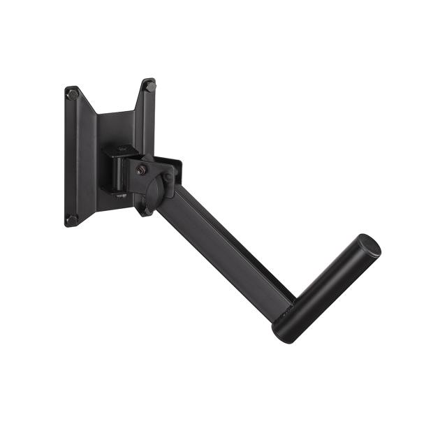 Wall mount speaker stand with inclination adjustment pin