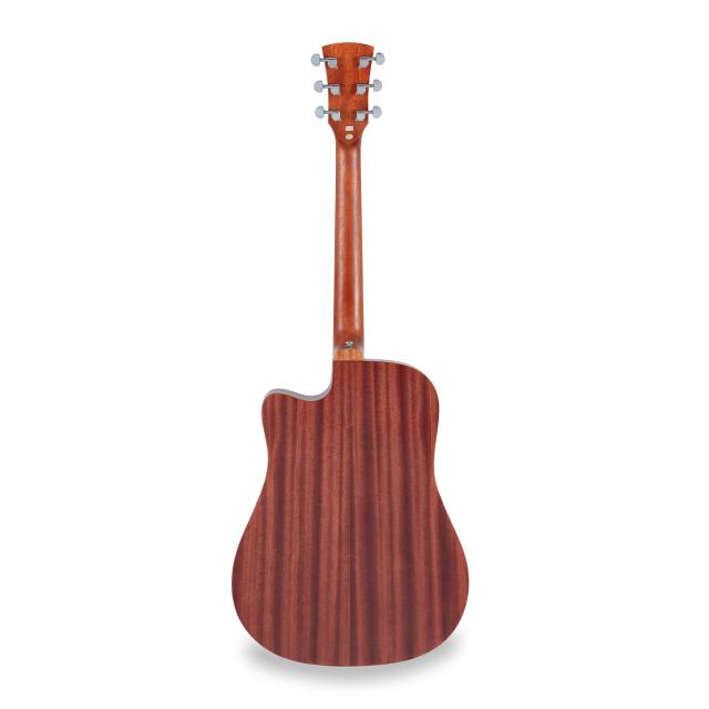 Chitarra acustica dreadnought amplificata con armrest in mogano